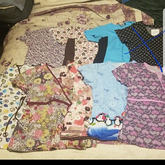 Cherokee Tops - 8 New Small Scrub Tops Dickies Cherokee Nurse